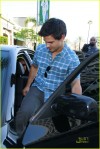 **EXCLUSIVE** Taylor Lautner and his upcoming "Abduction" co-star Lily Collins leave a restaurant together amidst rumors of the two dating off-screen